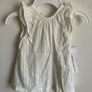 Koala Kids White Ruffle Sleeve Dress
